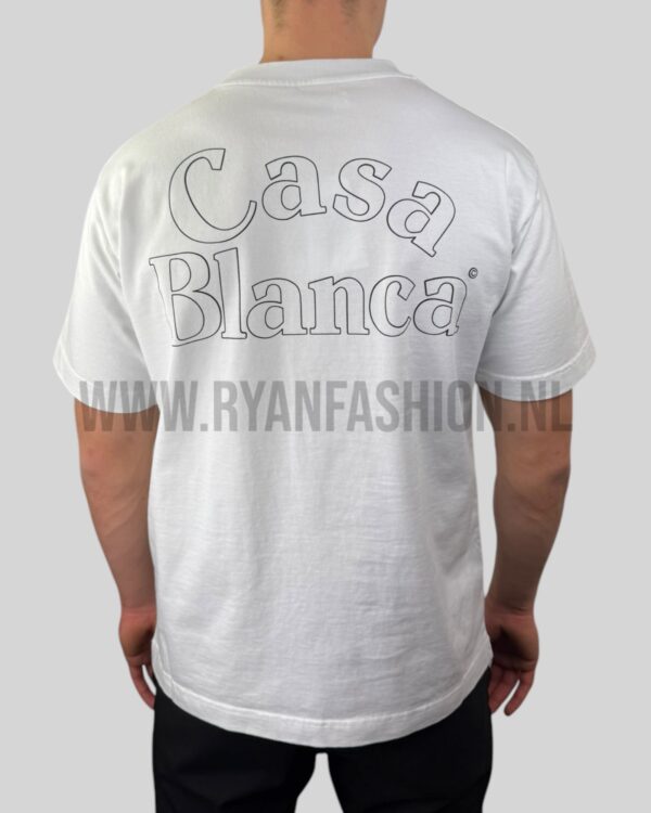 Casablanca Logo Print T-Shirt White - Afbeelding 2