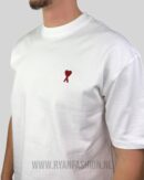 AMI Heart Logo T-Shirt White