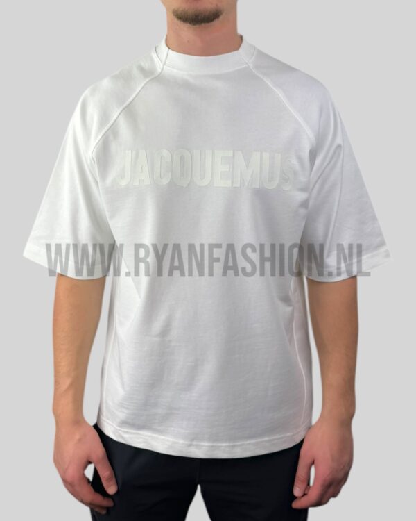Jacquemus Le T-Shirt Typo White