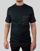 Prada Re-Nylon and Jersey T-Shirt Black