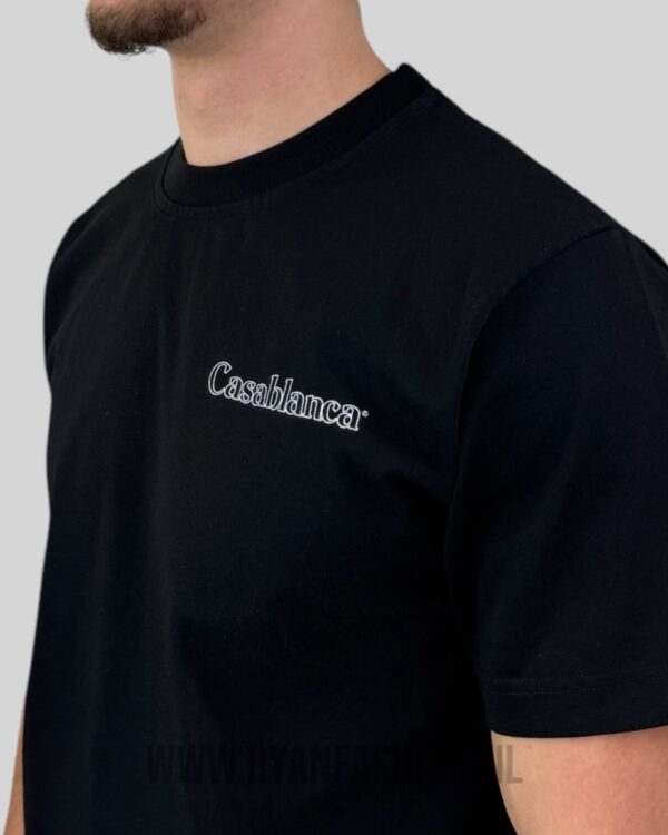 Casablanca Logo Print T-Shirt Black - Afbeelding 3