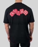 Amiri Red Dice's Double Print T-Shirt Black