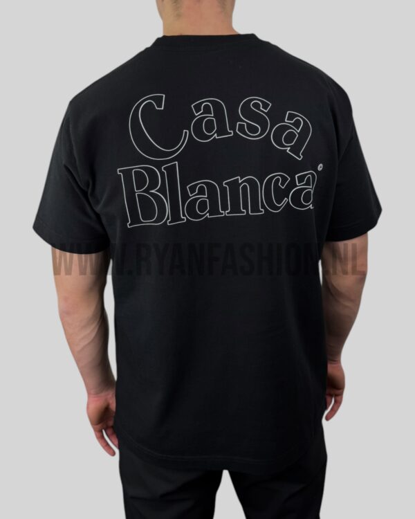 Casablanca Logo Print T-Shirt Black - Afbeelding 4
