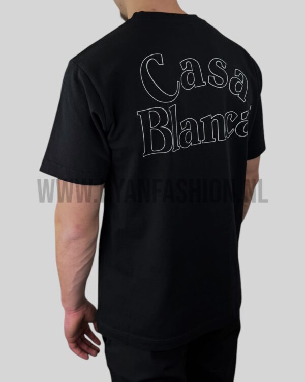 Casablanca Logo Print T-Shirt Black - Afbeelding 5
