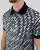 Dior Oblique Polo Shirt Black