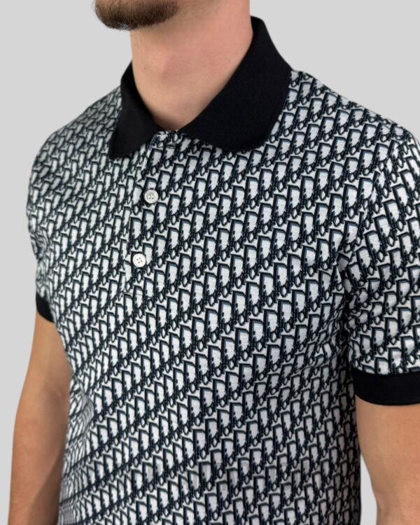 Dior Oblique Polo Shirt Black - Afbeelding 3