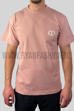 Dior CD Icon T-Shirt Salmon Pink