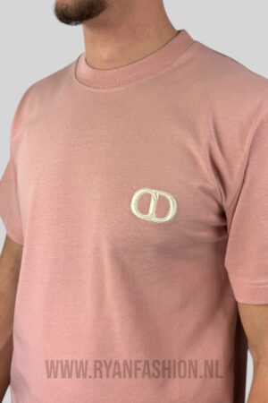 Dior CD Icon T-Shirt Salmon Pink