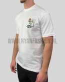 Hermes ''H Puzzle'' T-Shirt with Leather White