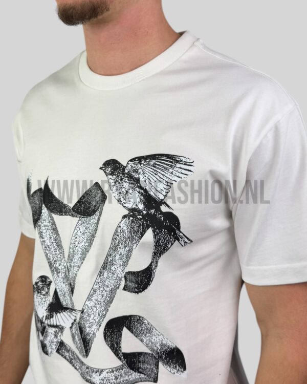 Louis Vuitton Classic Bird Cotton T-Shirt White - Afbeelding 3