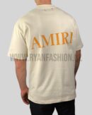 Amiri Ma Coro Logo T-Shirt Beige
