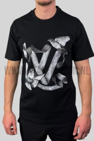 Louis Vuitton Classic Bird Cotton T-Shirt Black