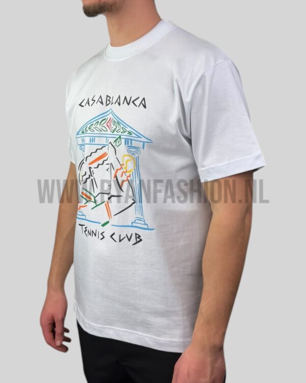 Casablanca Crayon Temple T-Shirt White - Afbeelding 2