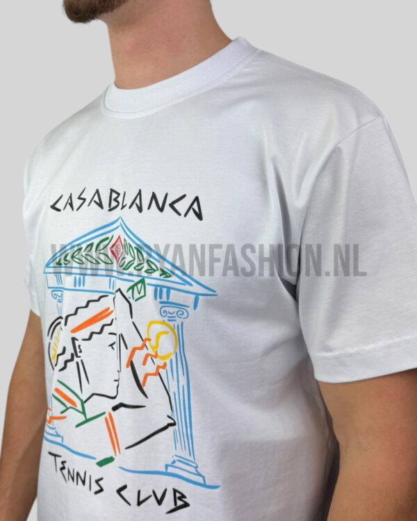 Casablanca Crayon Temple T-Shirt White - Afbeelding 3