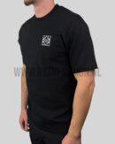 Loewe Anagram Geborduurd Logo T-Shirt Zwart