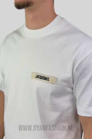 Jacquemus Het Gros Grain T-Shirt White