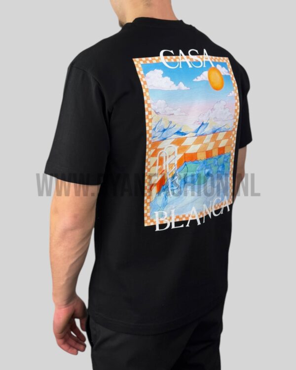 Casablanca Surreal Pool T-Shirt Black - Afbeelding 4