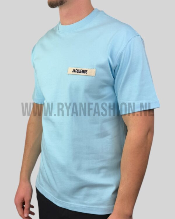 Jacquemus Het Gros Grain T-Shirt Blue - Afbeelding 2