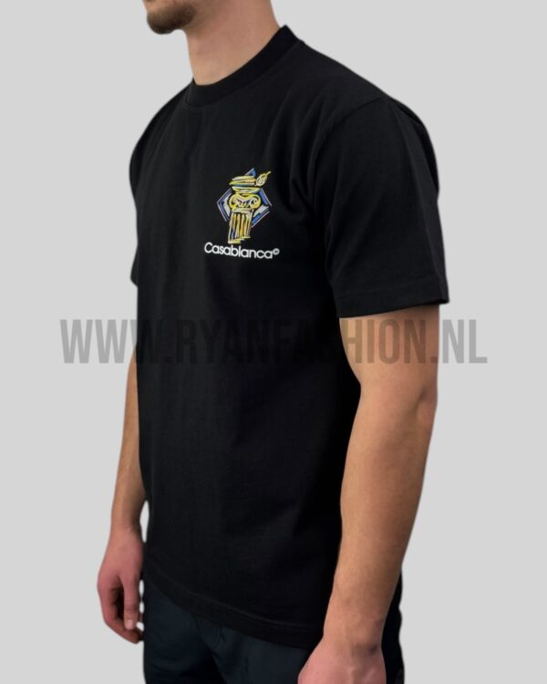 Casablanca Diamond Column Printed T-Shirt Black - Afbeelding 2