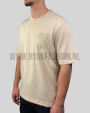AMI Embossed Heart Logo T-Shirt Beige