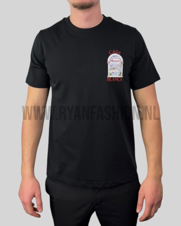Casablanca Le Passage Printed T-Shirt Black