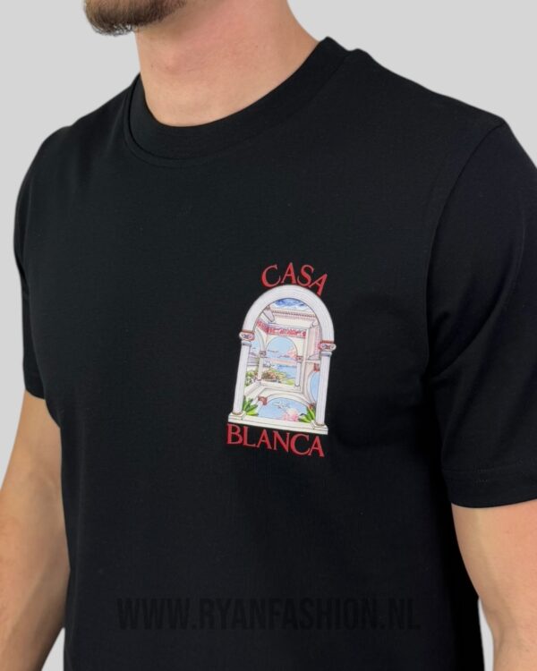 Casablanca Le Passage Printed T-Shirt Black - Afbeelding 4