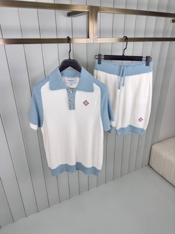 Casablanca Colour Blocking Boucle Summer Set Blue