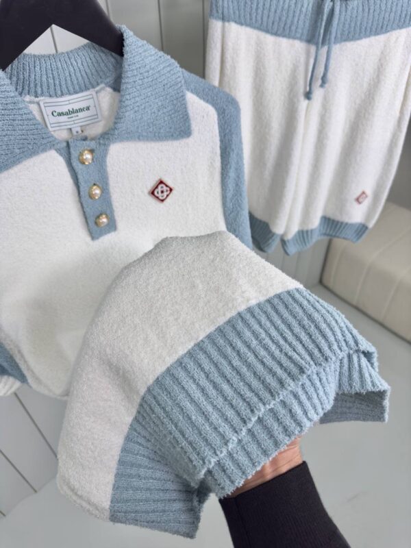 Casablanca Colour Blocking Boucle Summer Set Blue - Afbeelding 3