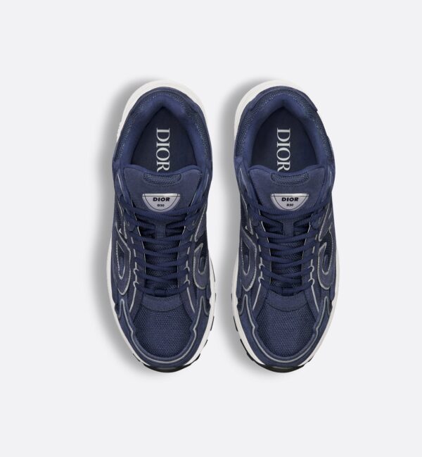 Dior B30 Countdown-Sneaker Marineblauwe Suede - Afbeelding 5