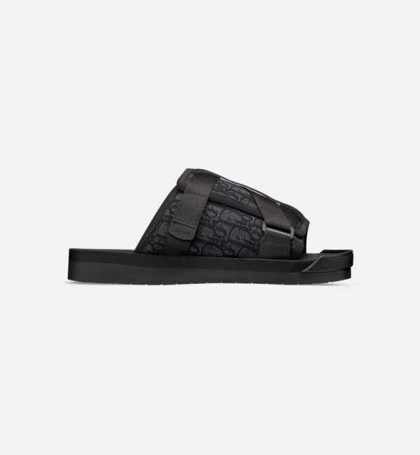 Dior Alpha Oblique Slippers Black on Black - Afbeelding 2