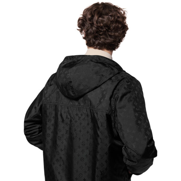 Louis Vuitton Monogram Reversible Nylon Windbreaker Black - Afbeelding 3