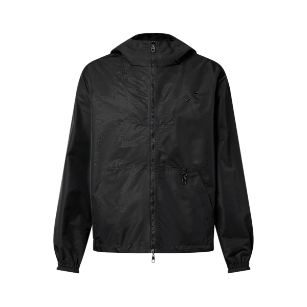 Louis Vuitton Monogram Reversible Nylon Windbreaker Black