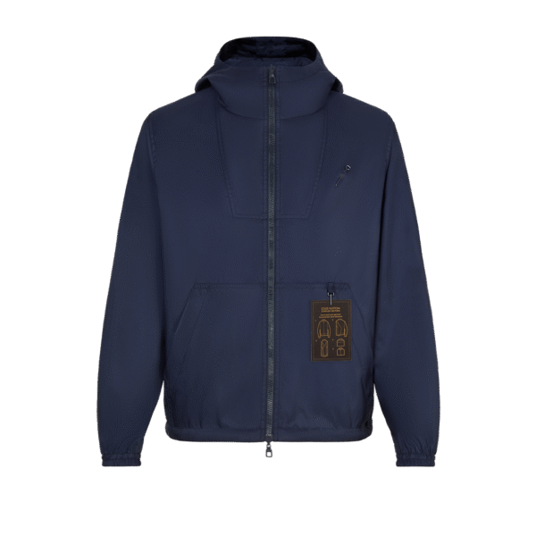 Louis Vuitton Monogram Reversible Nylon Windbreaker Dark Blue