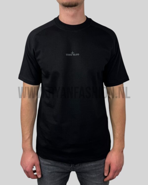 Stone Island Compass Print Reflector T-Shirt Black