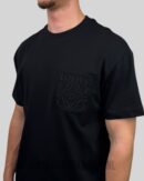 Loewe Embroidered Pocket Logo T-Shirt Black