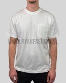 Loewe Embroidered Pocket Logo T-Shirt White