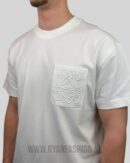 Loewe Embroidered Pocket Logo T-Shirt White