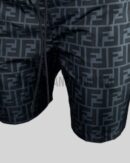 Fendi Logoprint Zwembroek Black