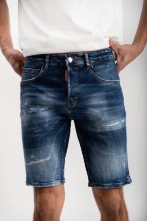 Dsquared2 Slim Fit Jeans Shorts Darkblue