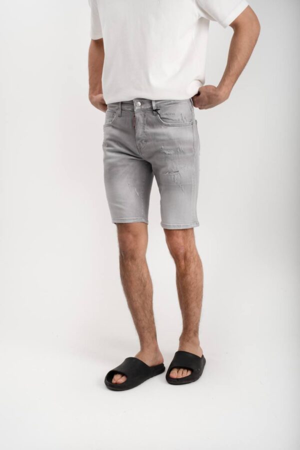 Dsquared2 Slim Fit Jeans Shorts Grey - Afbeelding 4
