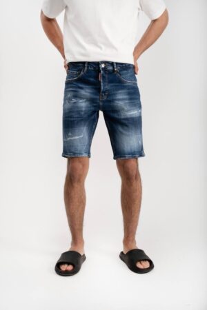Dsquared2 Slim Fit Jeans Shorts Darkblue