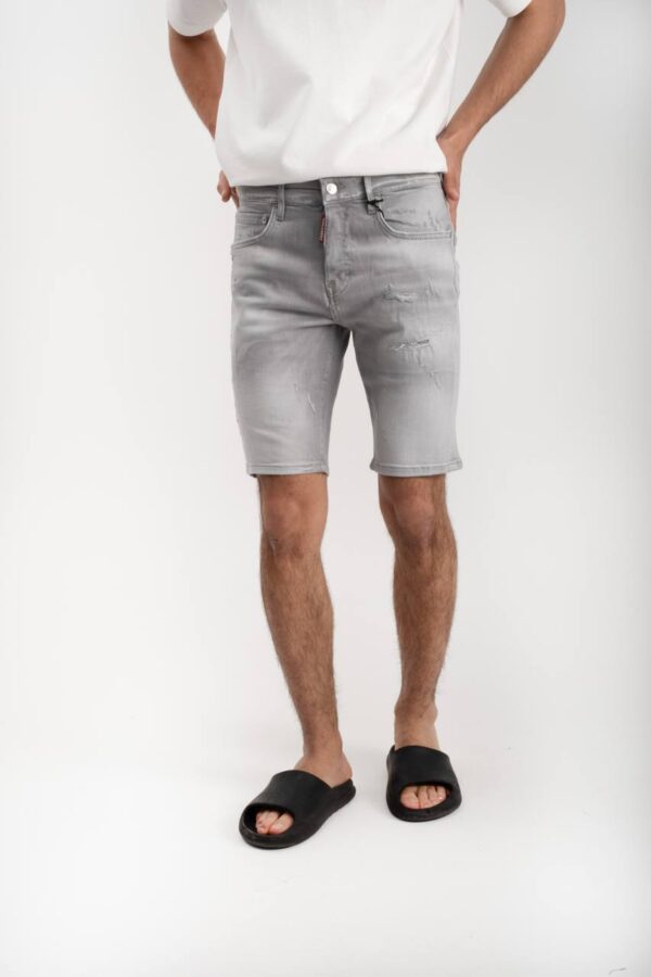 Dsquared2 Slim Fit Jeans Shorts Grey