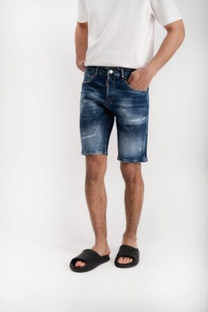 Dsquared2 Slim Fit Jeans Shorts Darkblue