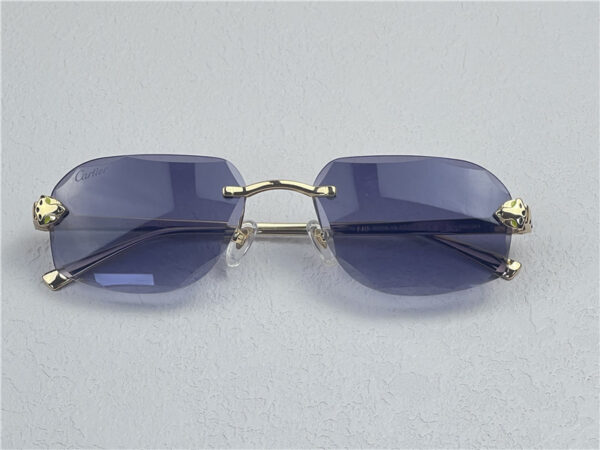 Cartier Zonnebril Gold 025 - Afbeelding 4