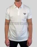 Prada Cotton Polo Shirt White
