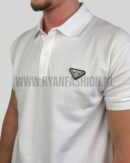 Prada Cotton Polo Shirt White