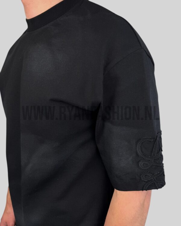 Loewe Arm Logo Cotton T-Shirt Zwart - Afbeelding 3