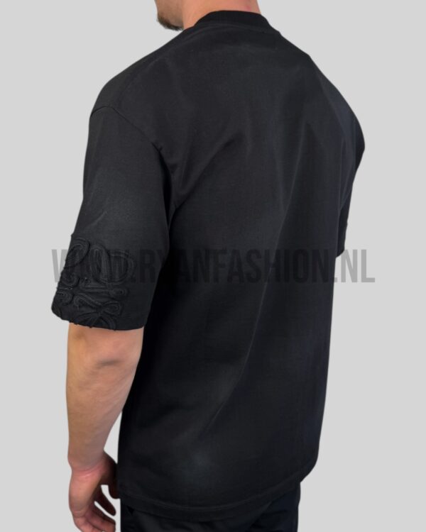 Loewe Arm Logo Cotton T-Shirt Zwart - Afbeelding 4