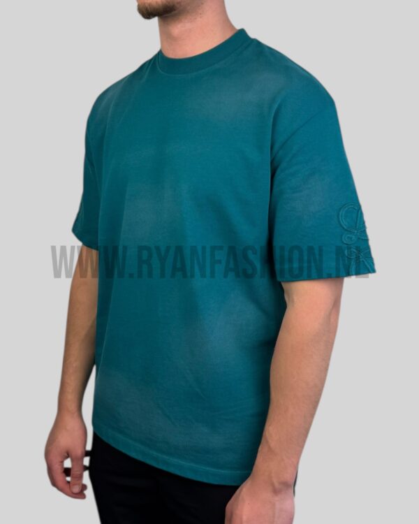 Loewe Arm Logo Cotton T-Shirt Green - Afbeelding 2