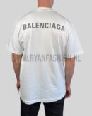 Balenciaga Reflective Logo T-Shirt White